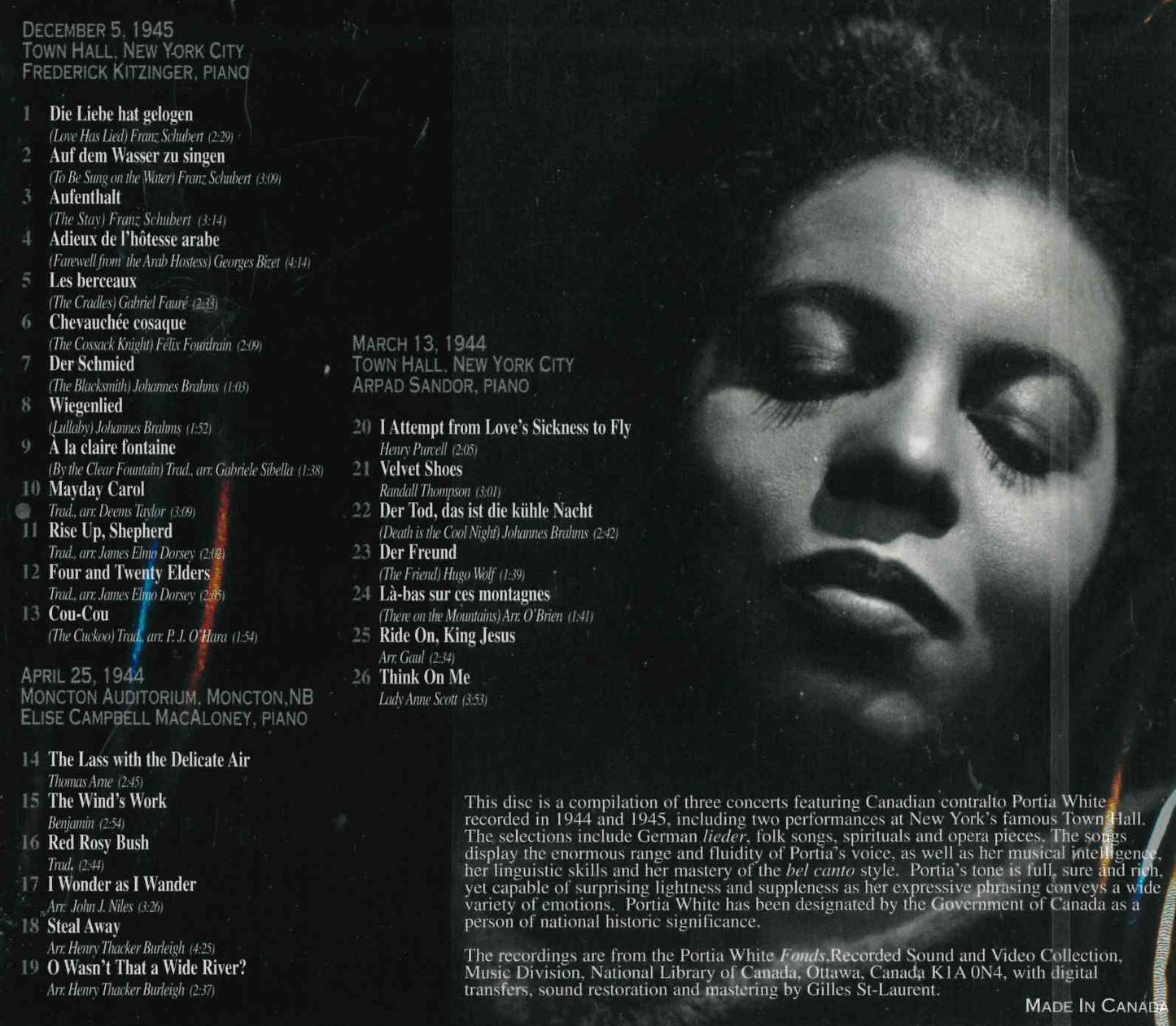 Portia White - First You Dream